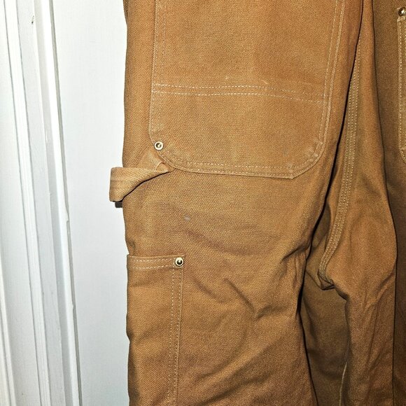 Vintage Carhartt Men's Bib Overalls, Size 42-30 - Brown R41-BRN - Picture 10 of 13